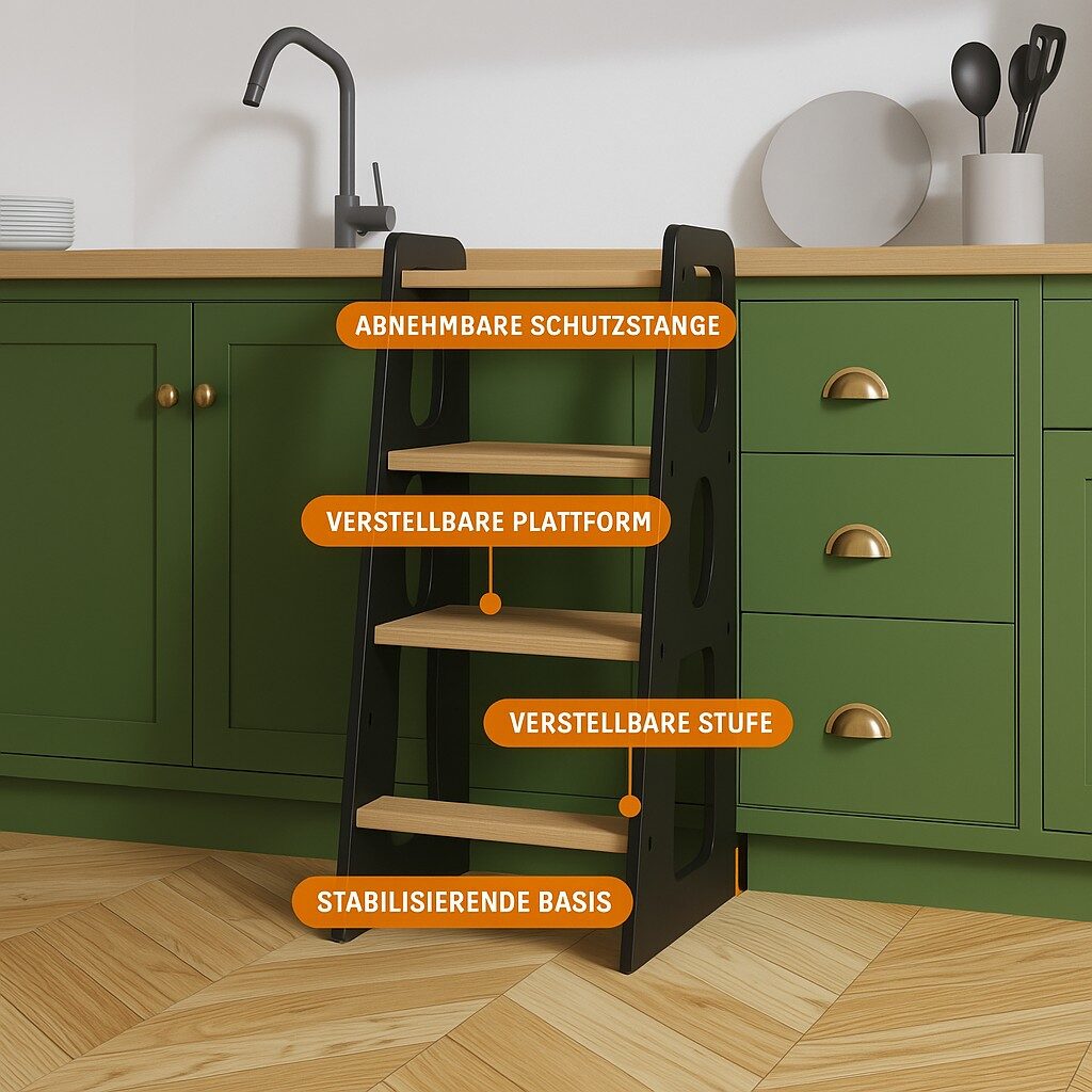 KITCHEN HELPER Teddybär-Muster