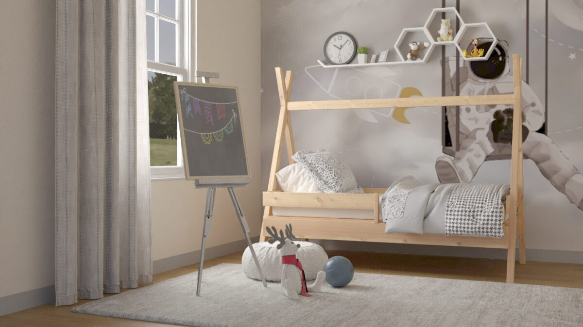 tipiplus Tipi PLUS Bett aus Kiefernholz