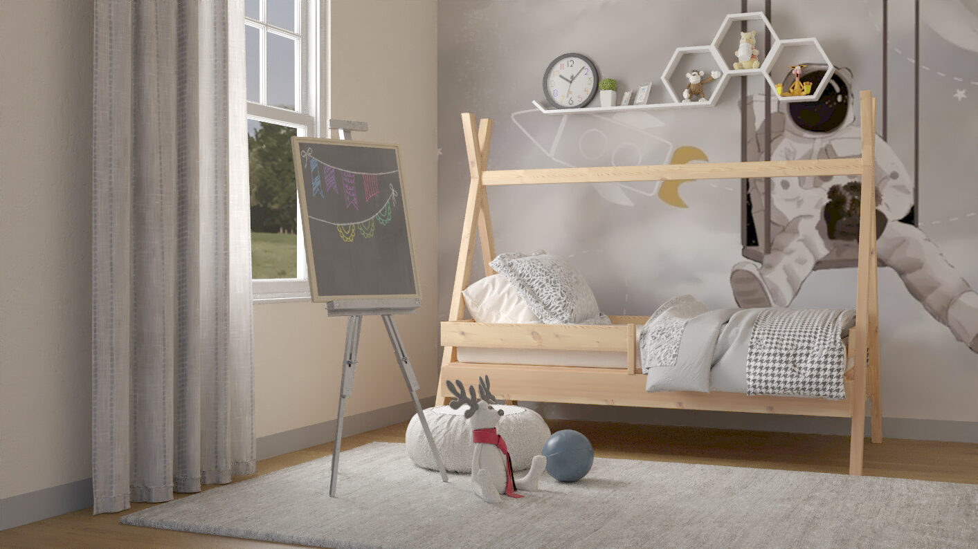 tipiplus Tipi PLUS Bett aus Kiefernholz