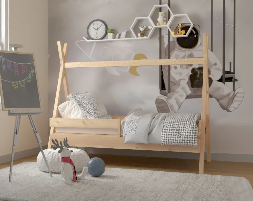 tipiplus2 Tipi PLUS Bett aus Kiefernholz