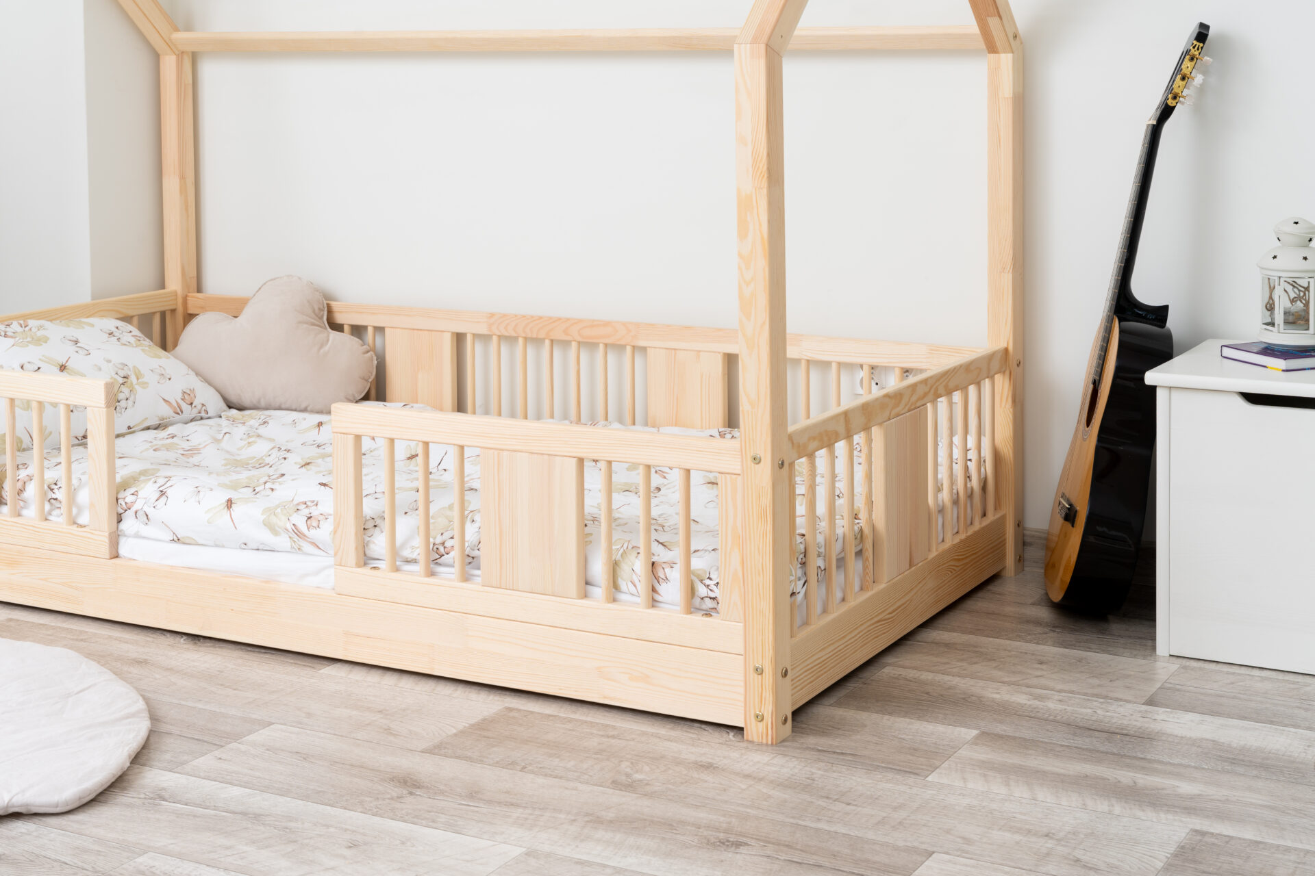 LUNA LONG 0 nielakierowany (4) Kinderbett LUMINA mini