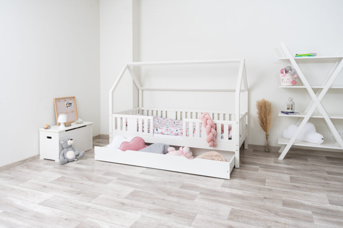 NIKO LONG 20 biały 3 (2) Kinderbett STELLIA mit Schublade