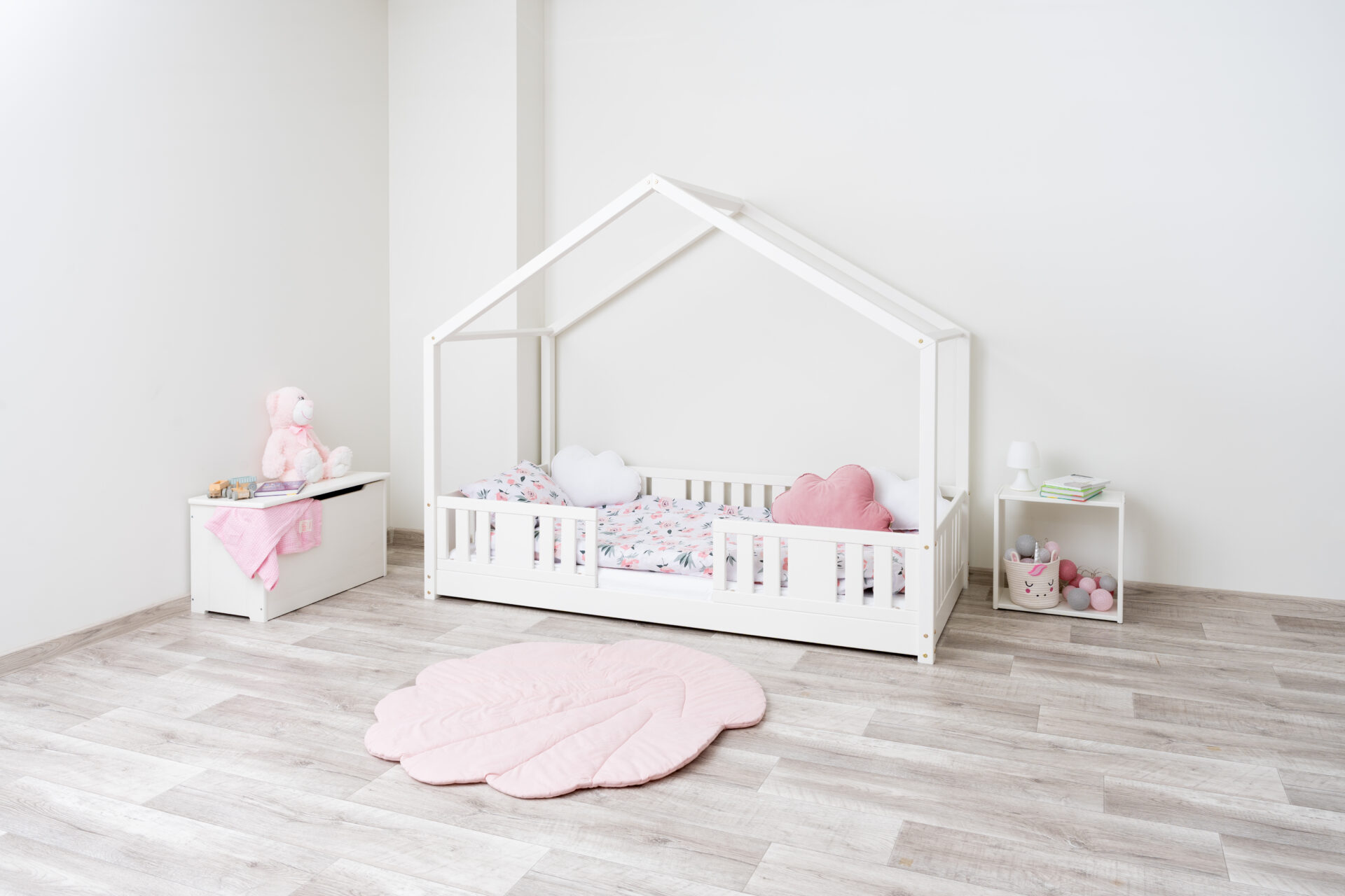 NIKO SHORT 0 biały (2) Kinderbett LUNETTA mini