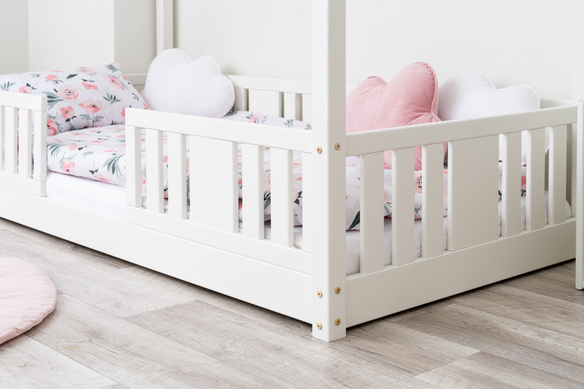 NIKO SHORT 0 biały (4) Kinderbett LUNETTA mini