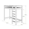 ant80x160 Etagenbett für Kinder AVELA 180cm
