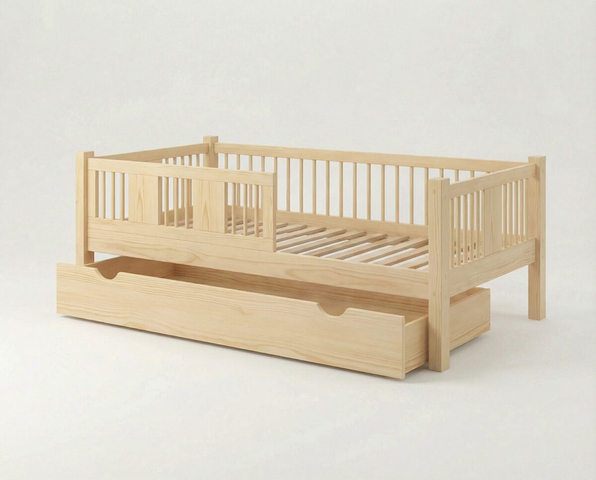 2luna_mi_schublade Kinderbett LUNA mit Schublade