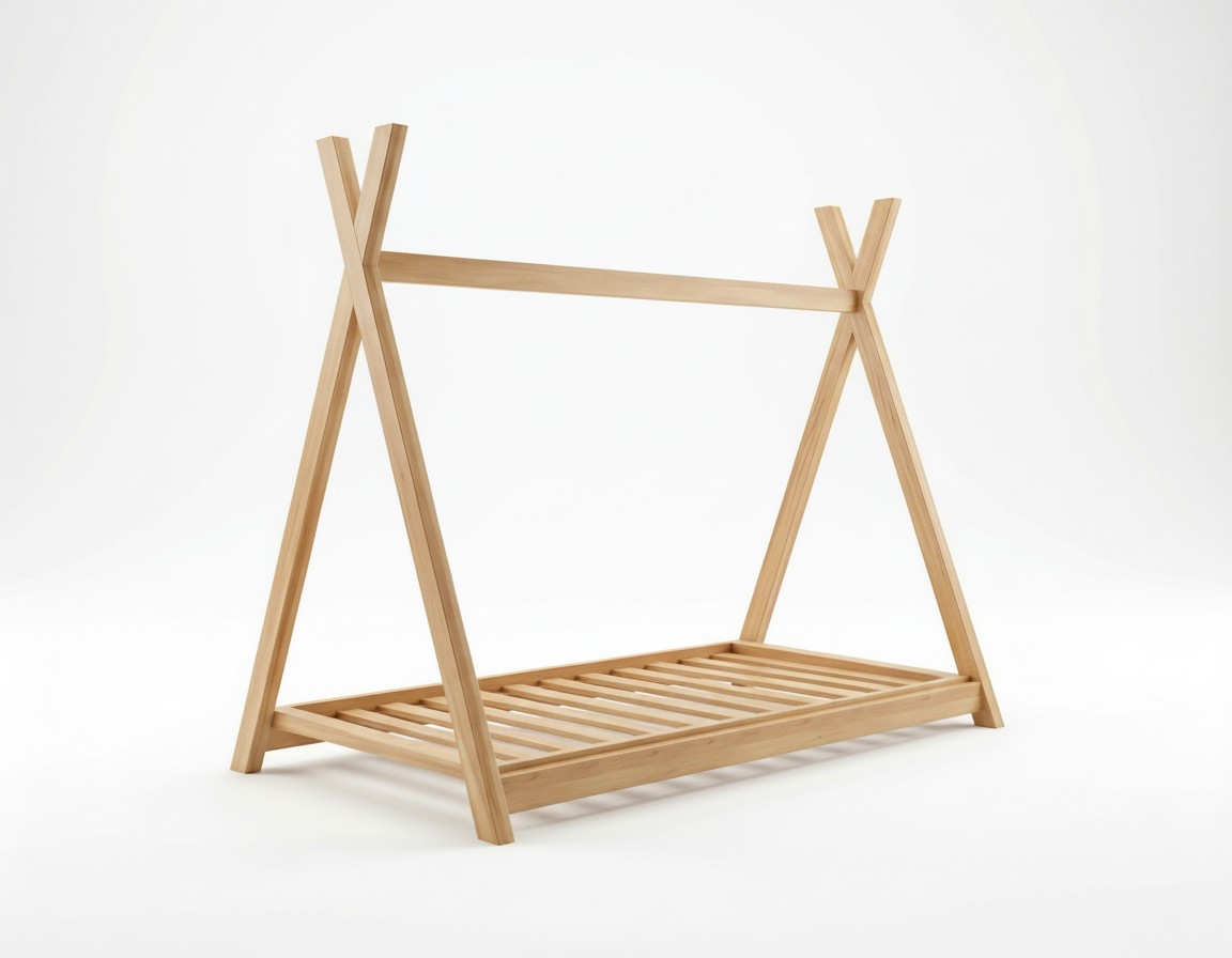 2tipi Tipi-Bett aus Kiefernholz