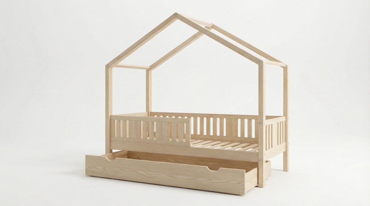 3lunetta Kinderbett LUNETTA mit Schublade