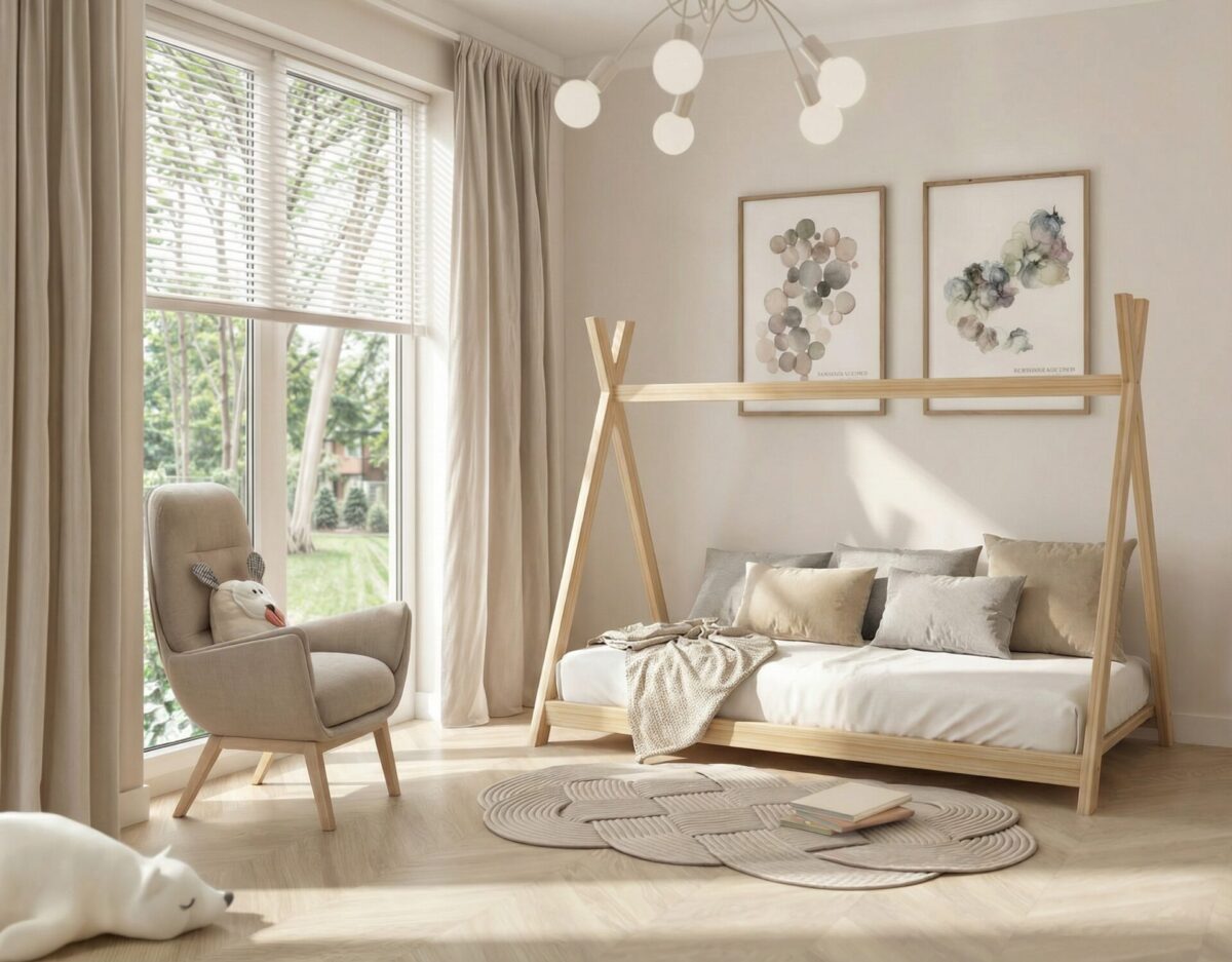 tipi_1 Tipi-Bett aus Kiefernholz