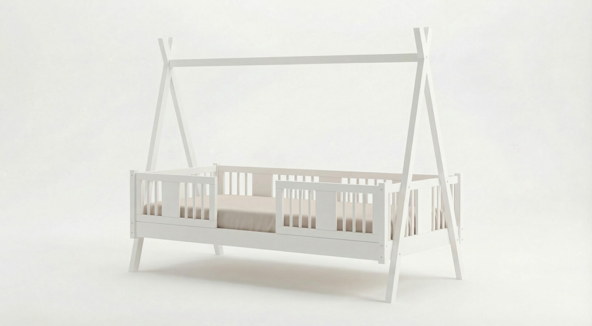 white Kinderbett TIPI LUNA