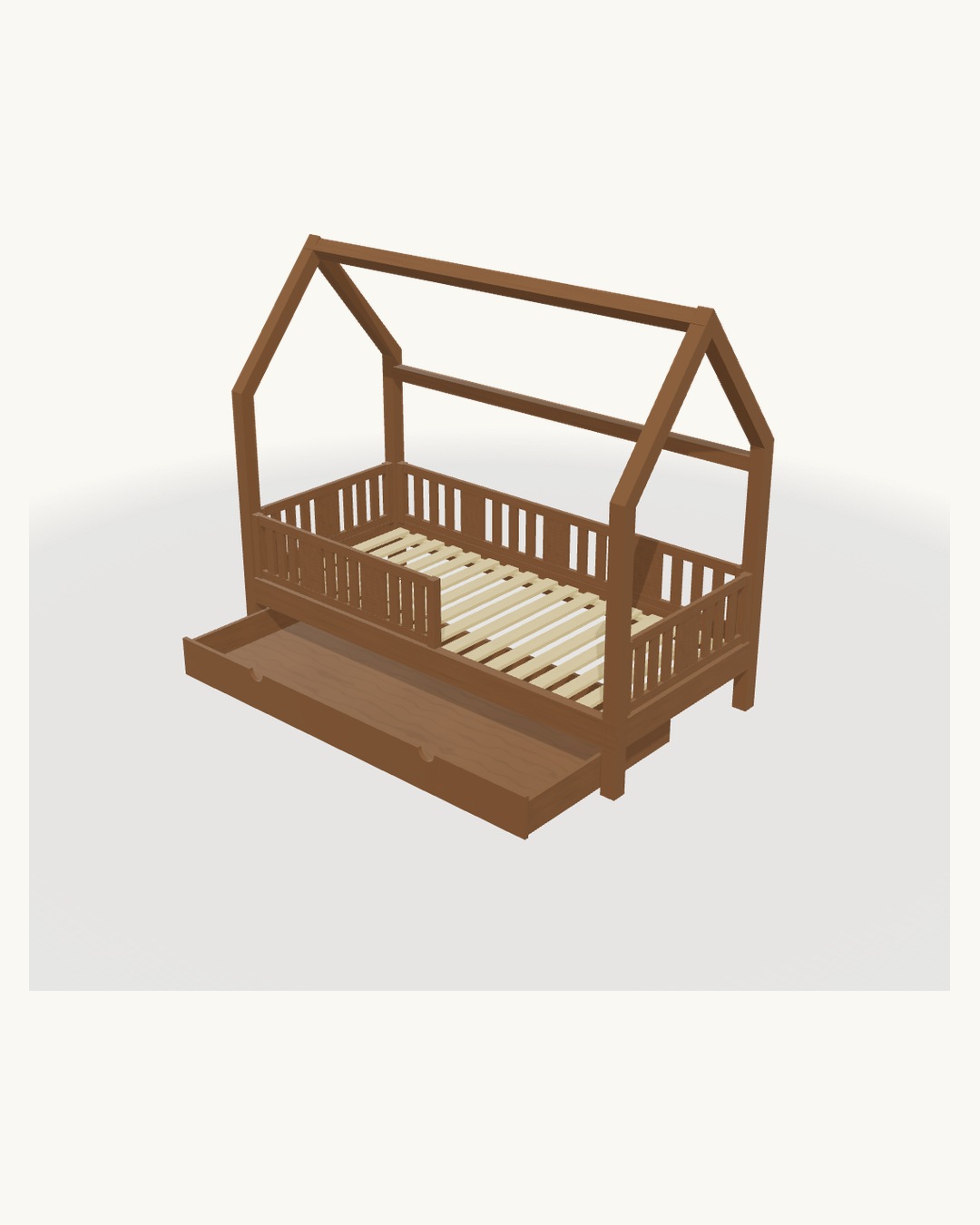 3D bed configurator — house bed with drawer