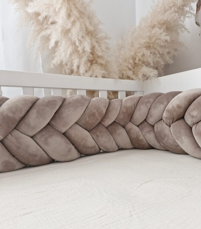 Wheat-Ear Braided Bumper Velvet, 5 Strands – Cappuccino