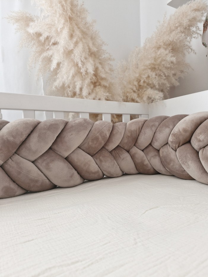 Wheat-Ear Braided Bumper Velvet, 5 Strands – Cappuccino Wheat-Ear Braided Bumper Velvet, 5 Strands – Cappuccino