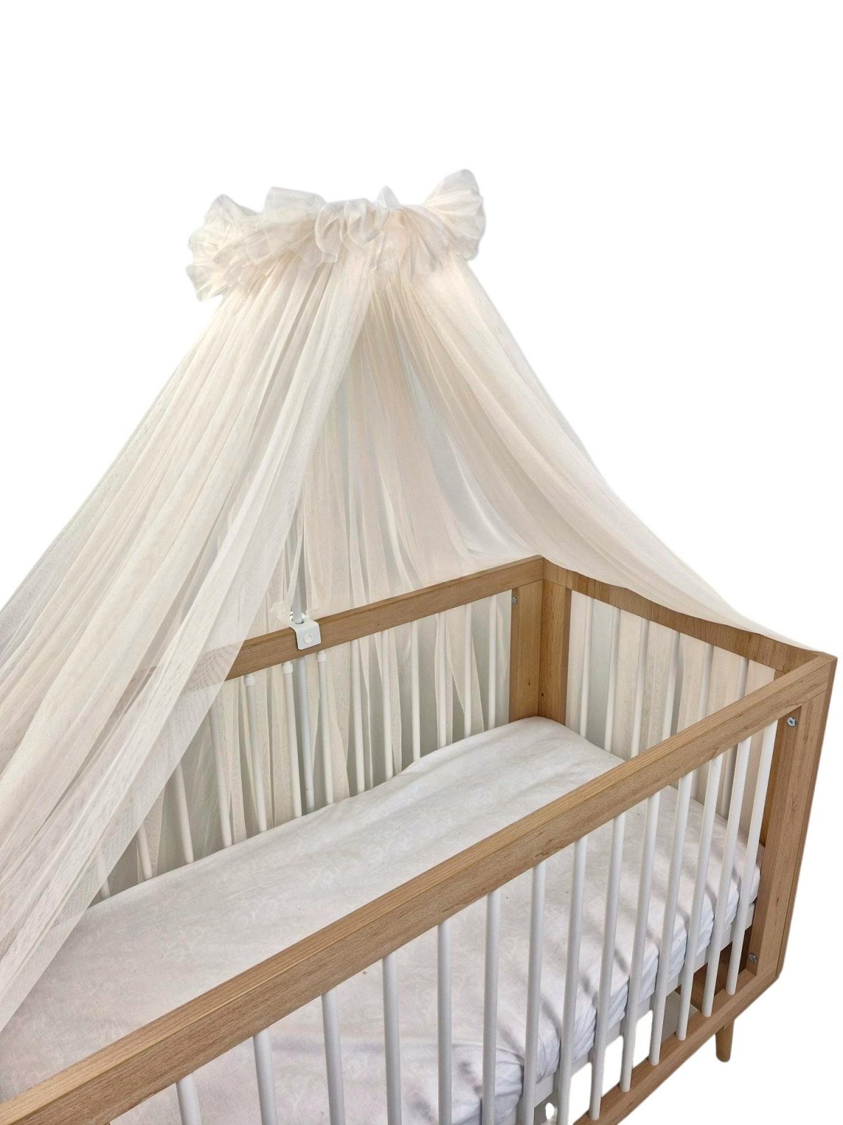 Tulle Bed Canopy with Frame – Tea Rose Tulle Bed Canopy with Frame – Tea Rose