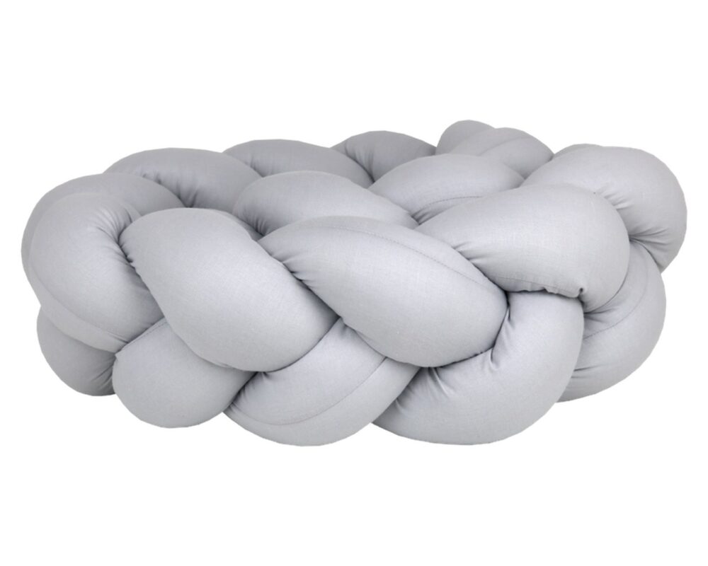 Braided Bumper Cotton, 3 Strands – Light Grey