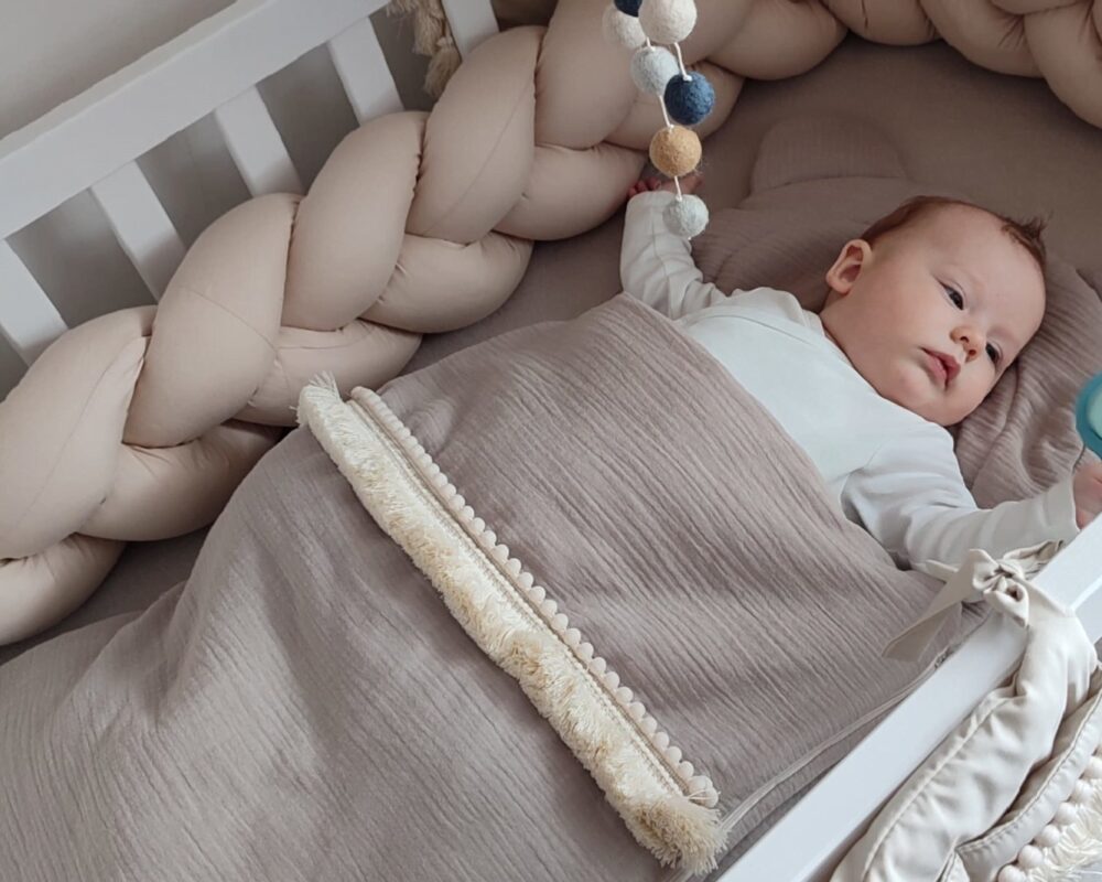 Braided Bumper Cotton, 3 Strands – Beige