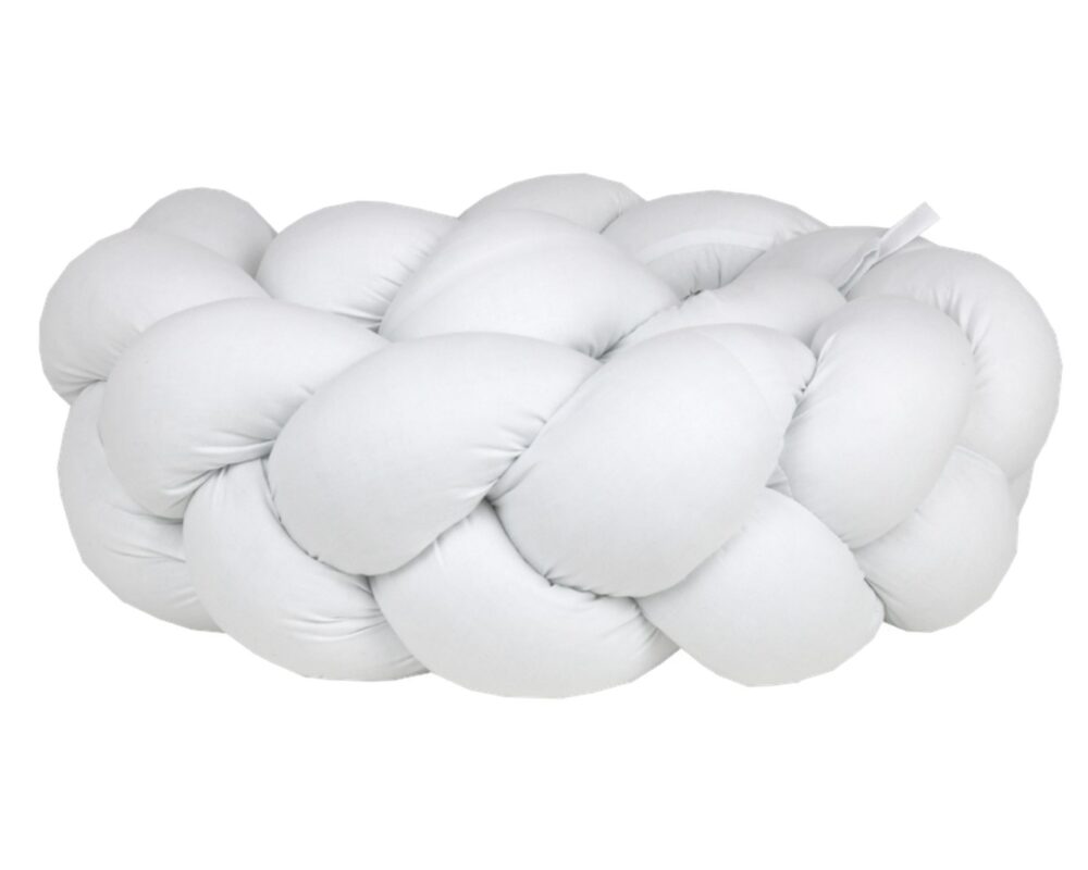 Braided Bumper Cotton, 3 Strands – White