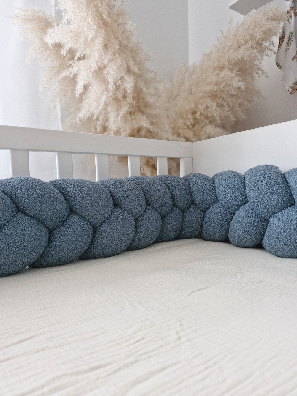 Braided Bumper Bouclé, 3 Strands – Cream Braided Bumper Bouclé, 3 Strands – Cream