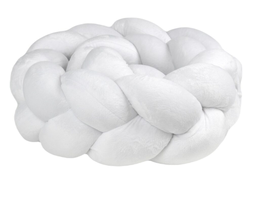 Braided Bumper Velvet, 3 Strands – White Braided Bumper Velvet, 3 Strands – White