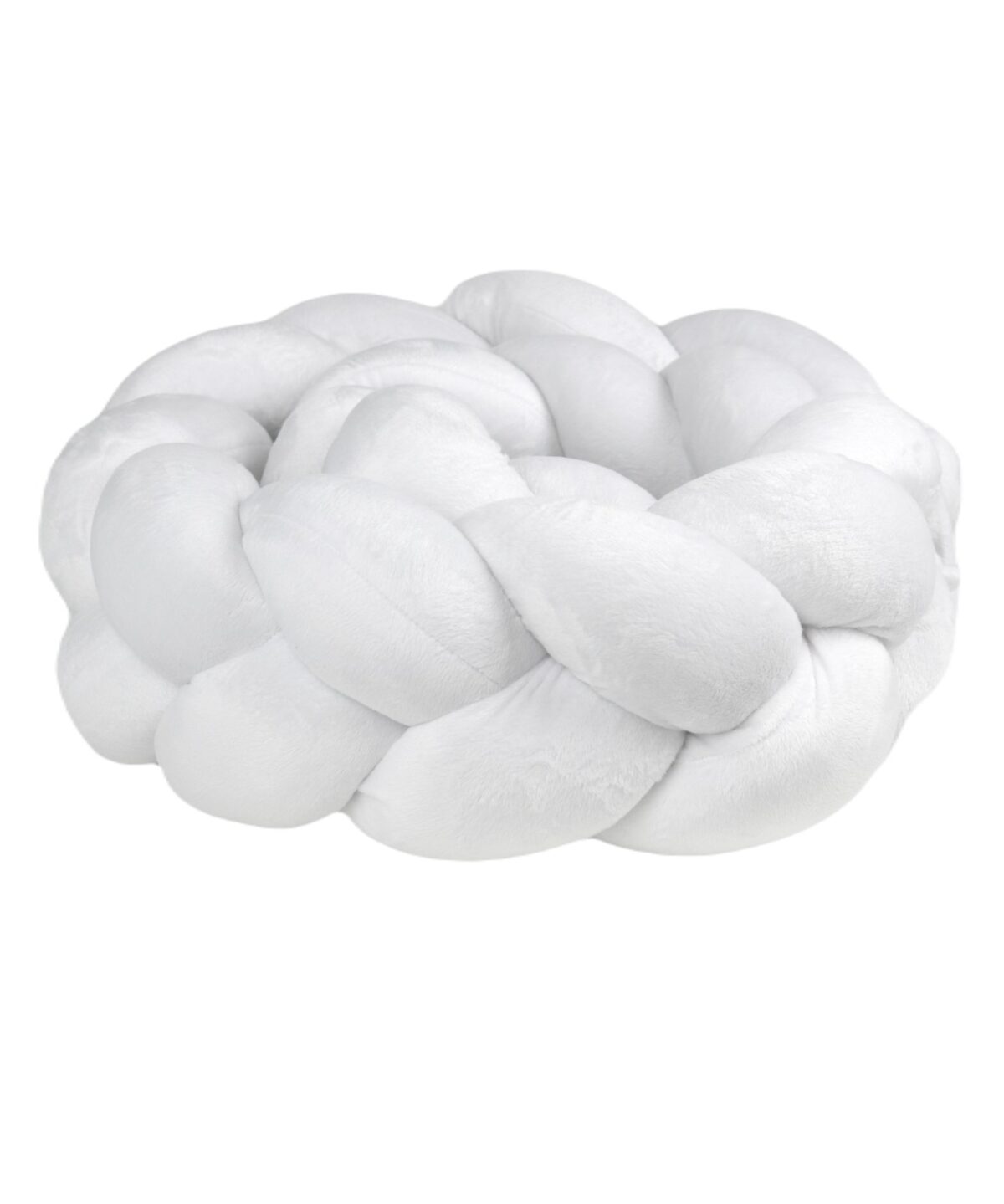 Braided Bumper Velvet, 3 Strands – White