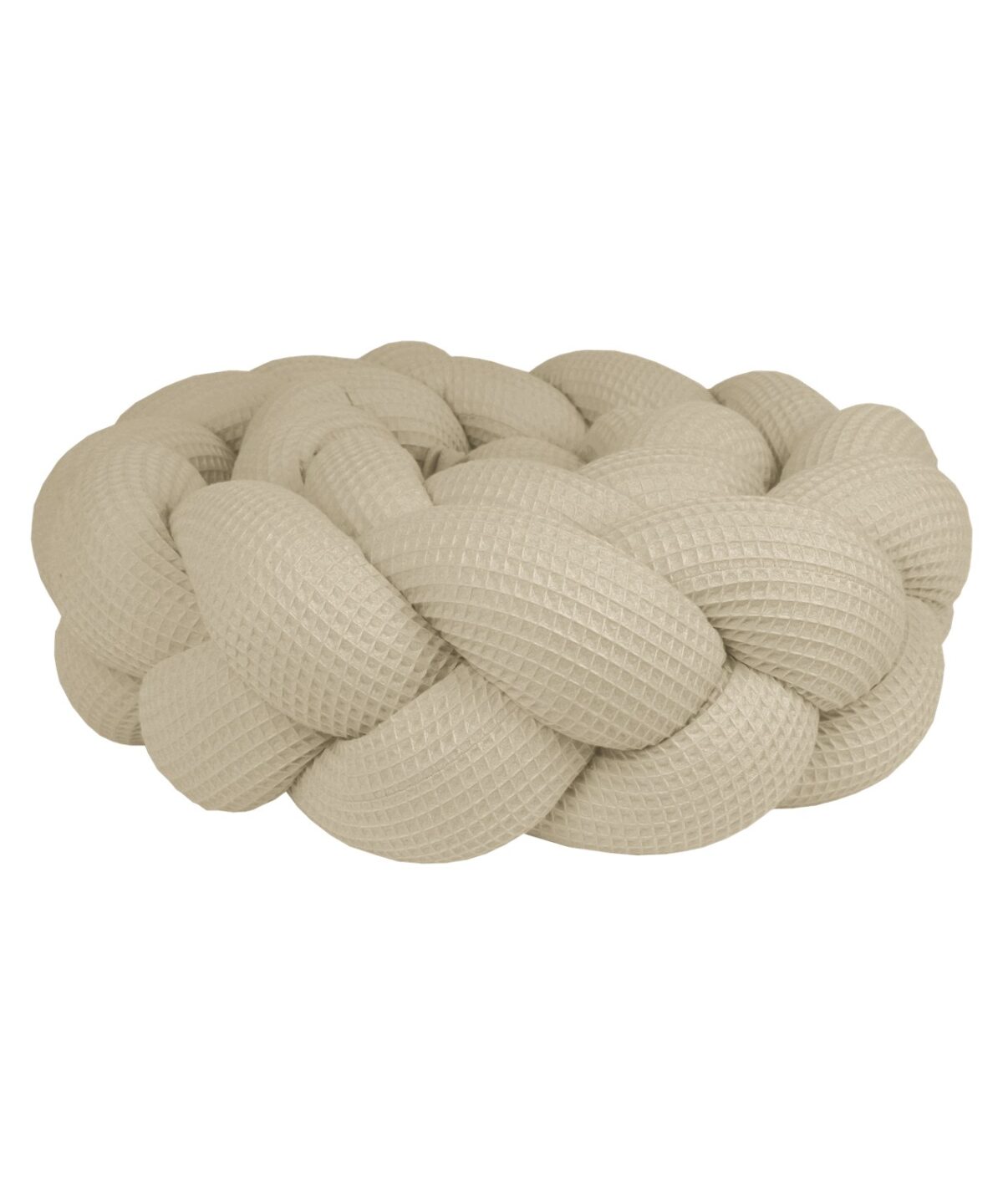 Braided Bumper Waffle Piqué, 3 Strands – Beige