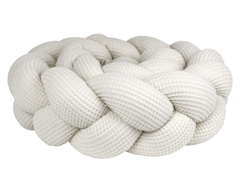 Braided Bumper Waffle Piqué, 3 Strands – Cream Braided Bumper Waffle Piqué, 3 Strands – Cream