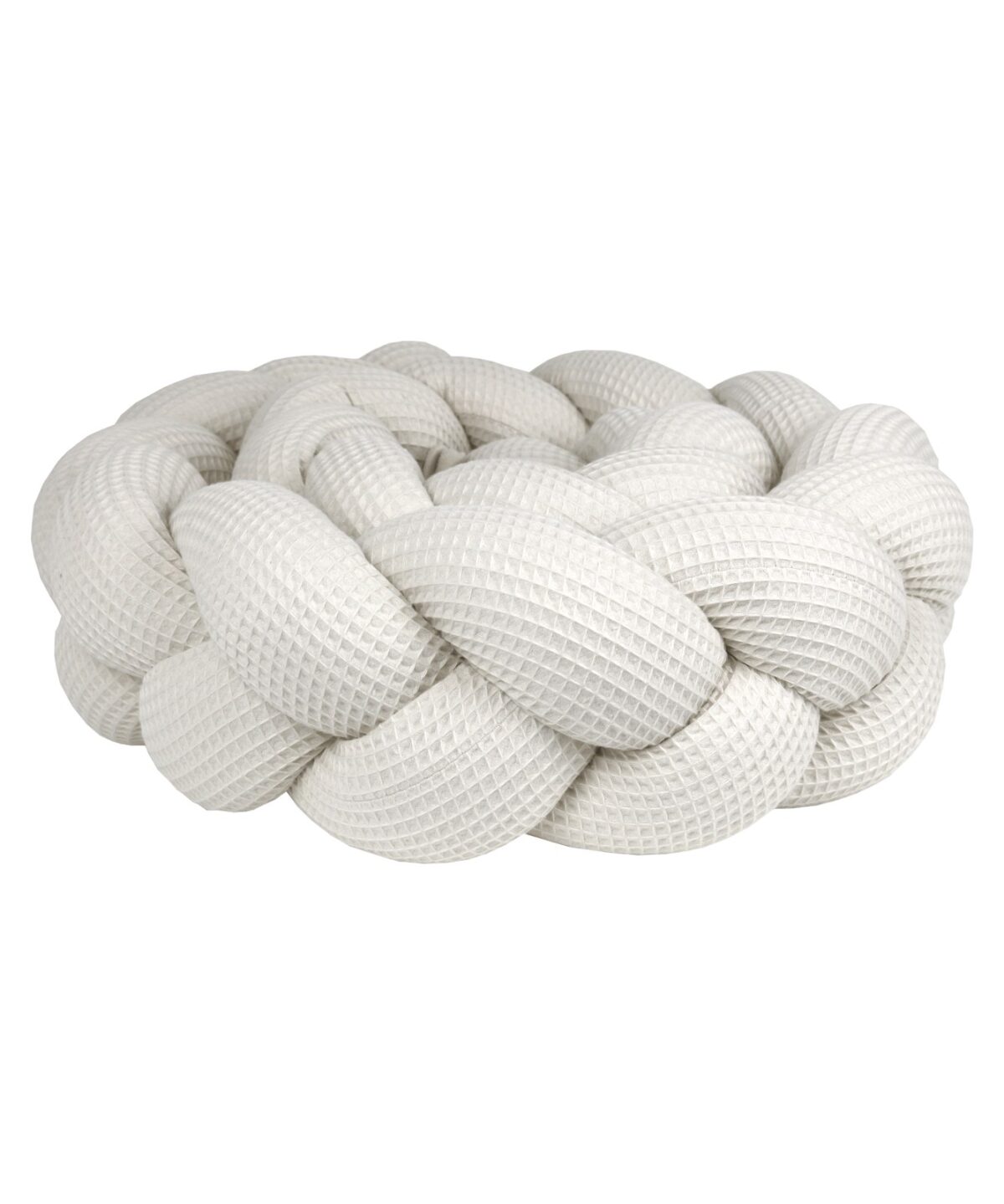 Braided Bumper Waffle Piqué, 3 Strands – Cream