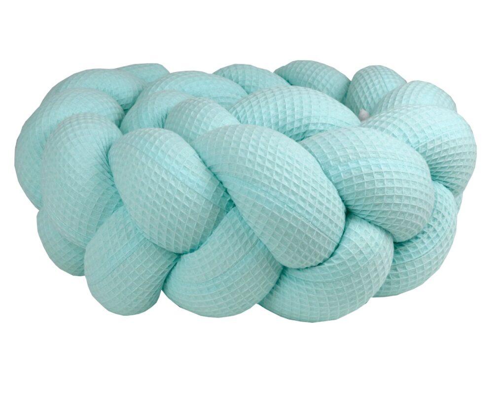 Braided Bumper Waffle Piqué, 3 Strands – Mint Braided Bumper Waffle Piqué, 3 Strands – Mint