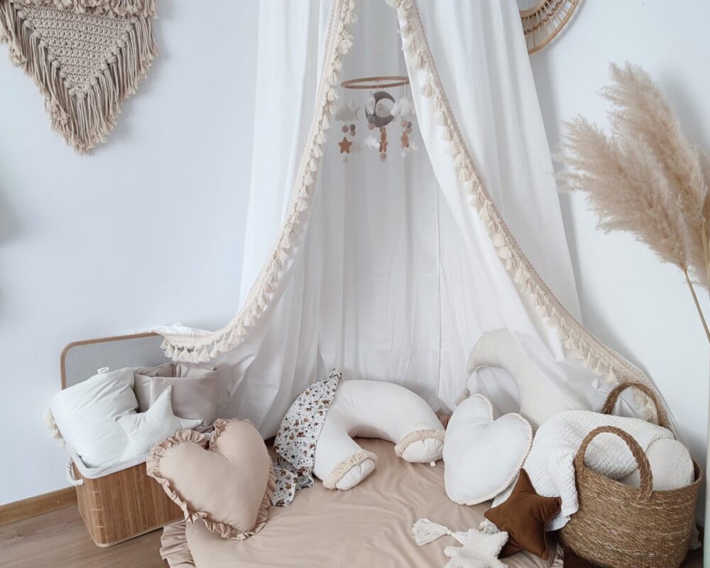 Boho Cotton Canopy – Ceiling Mounted