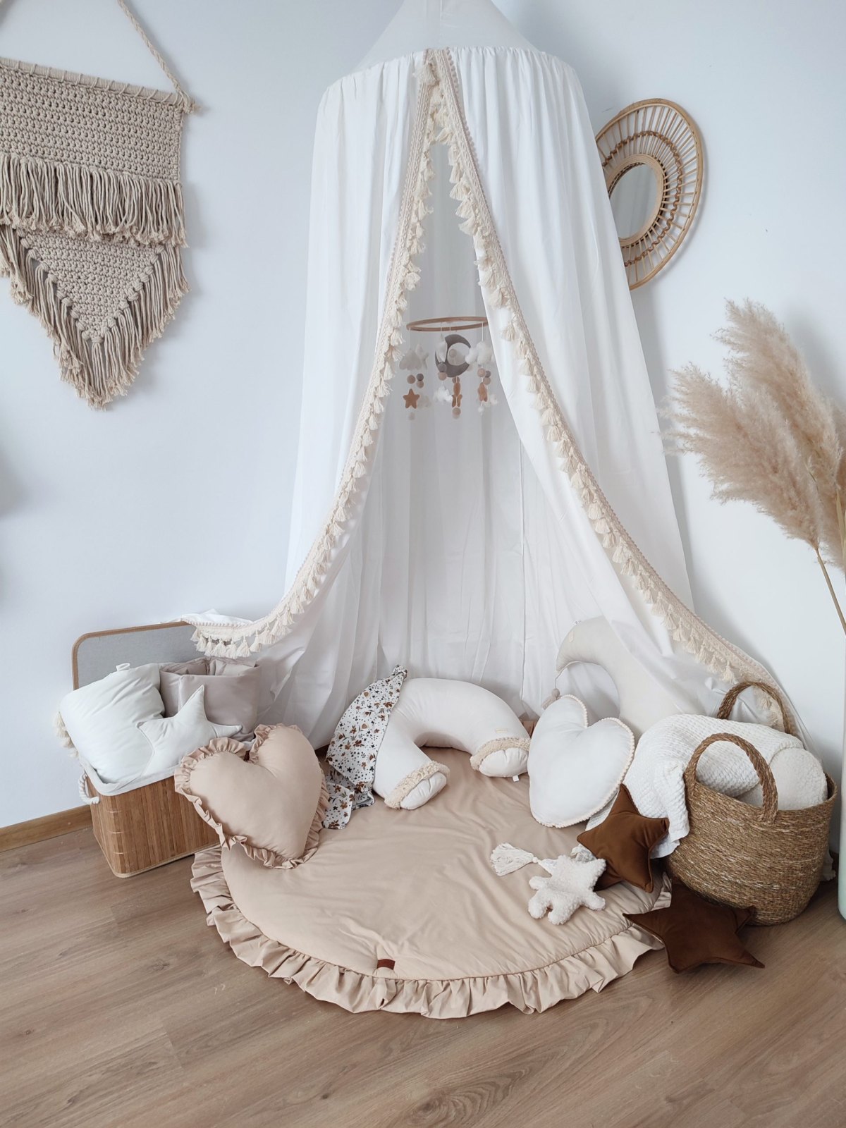 Boho Cotton Canopy – Ceiling Mounted Boho Cotton Canopy – Ceiling Mounted