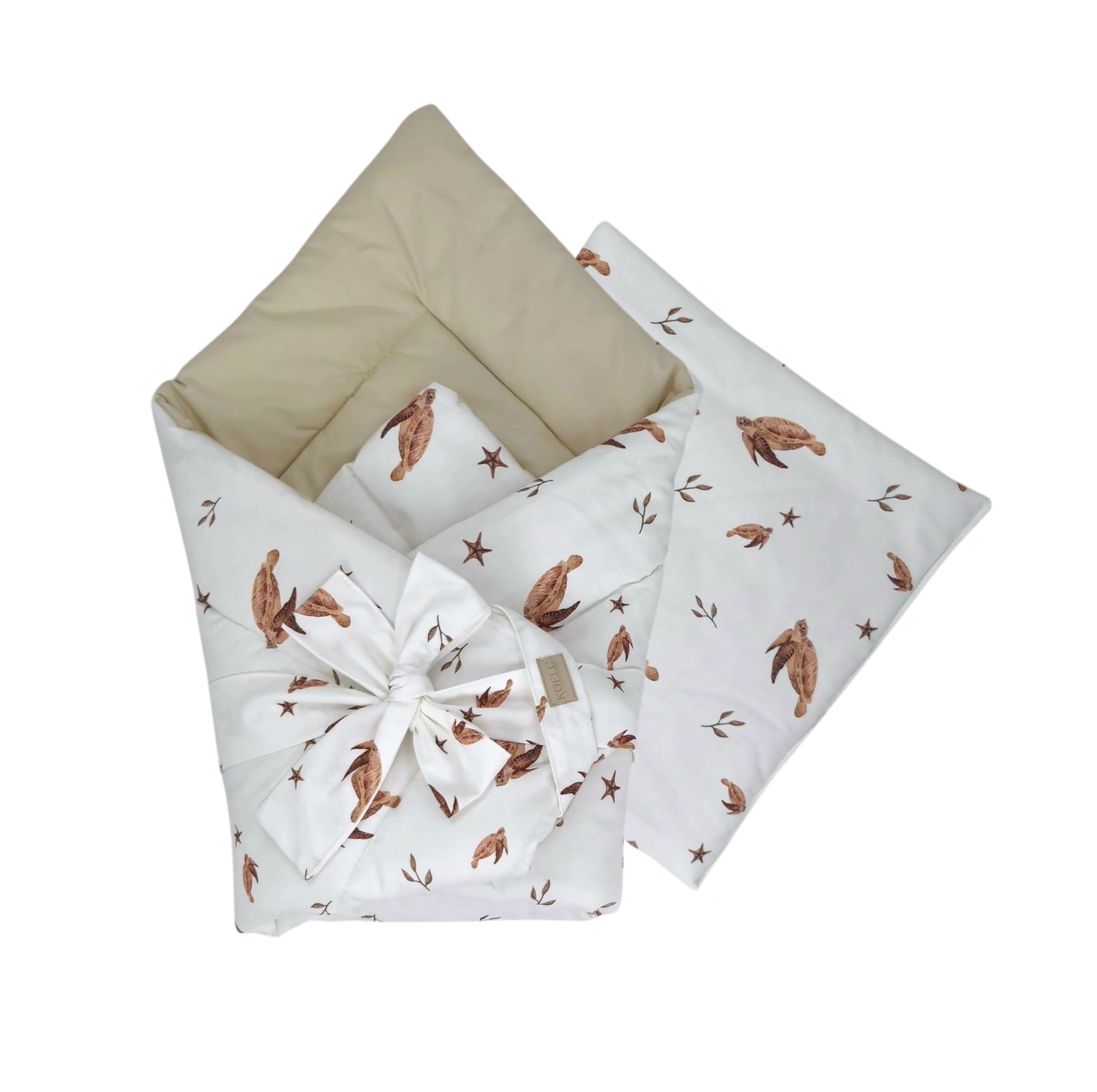 2-in-1 Swaddle Wrap 75 × 75 cm with Pillow 35 × 35 cm – Sea Turtles 2-in-1 Swaddle Wrap 75 × 75 cm with Pillow 35 × 35 cm – Sea Turtles
