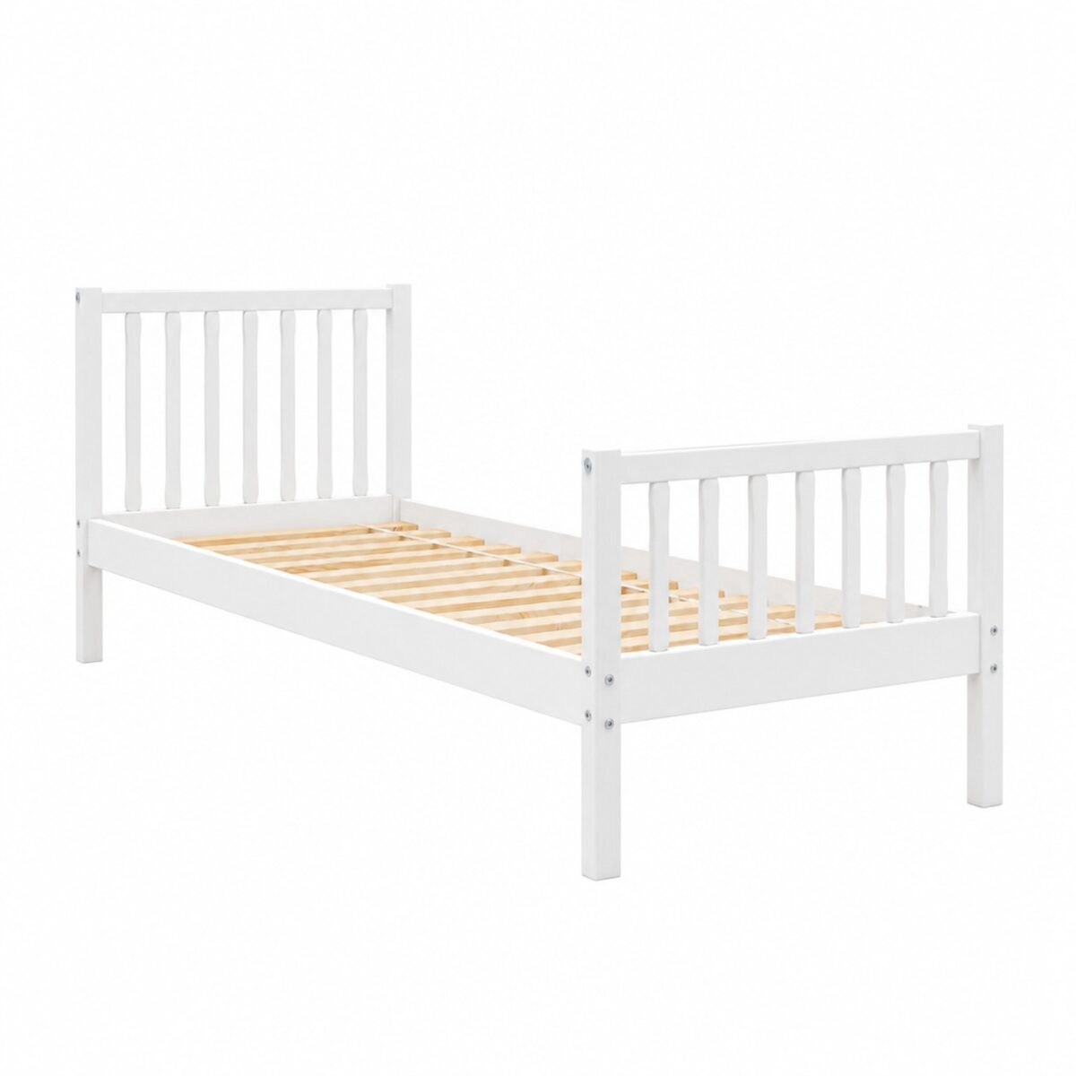 ELLA Children’s Bed – white (packshot) ELLA Children’s Bed in pine wood, white, packshot
