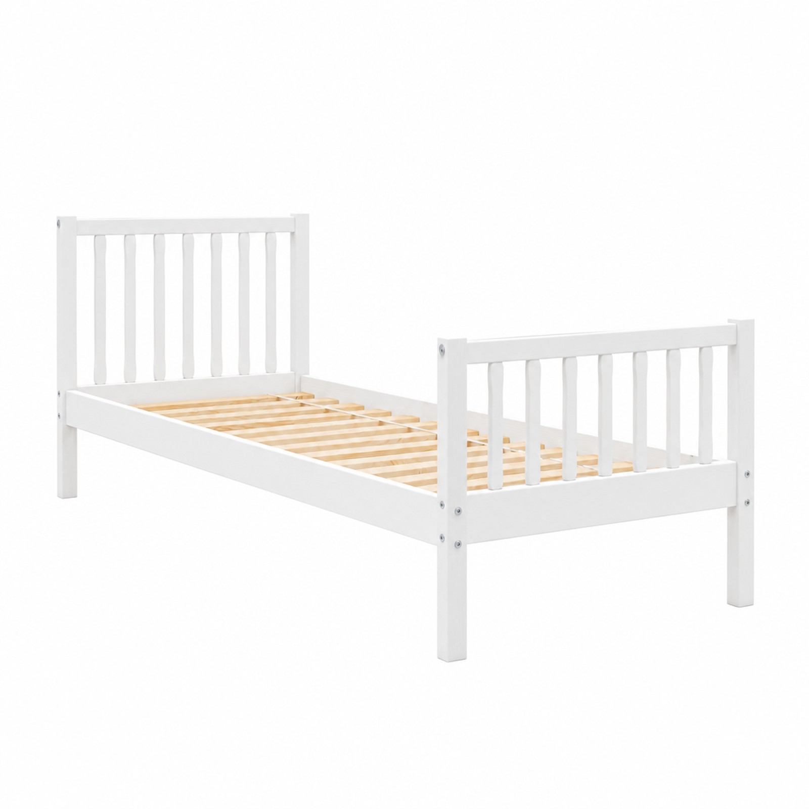 ELLA Children’s Bed – white (packshot) ELLA Children’s Bed in pine wood, white, packshot