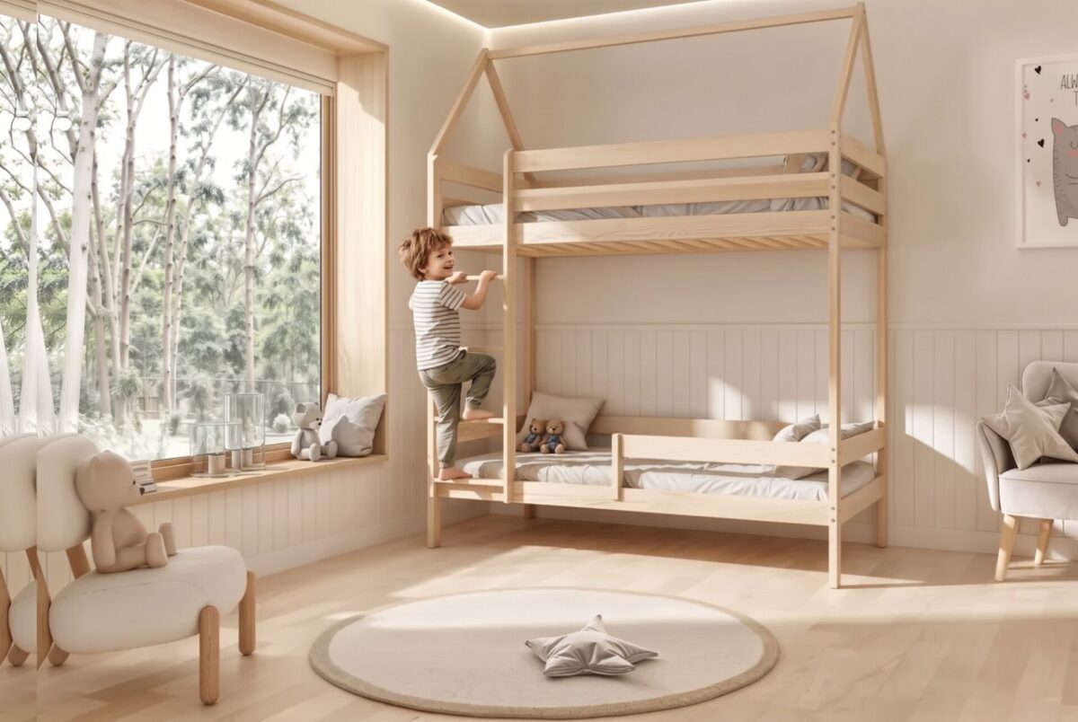 Etagenbett für Kinder ULMI – im Alltag