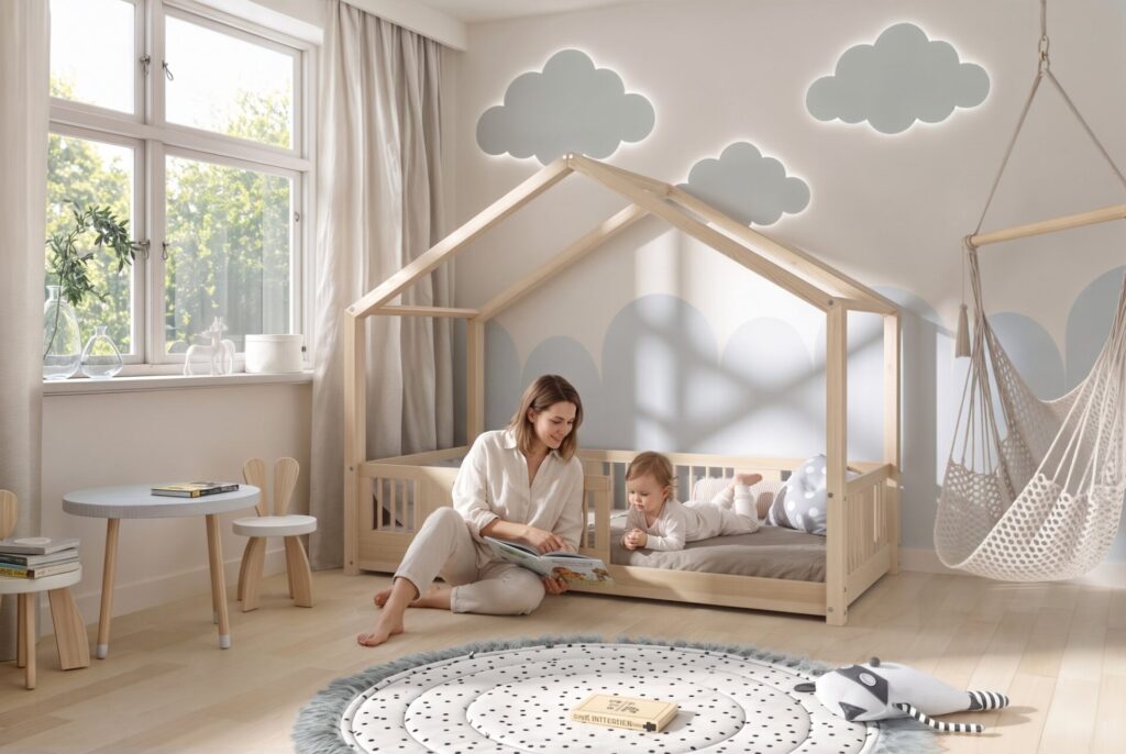 ASTRIA Mini Children’s Bed – story time together