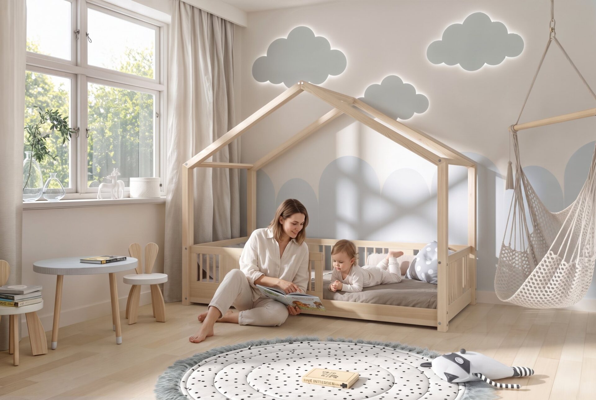 ASTRIA Mini Children’s Bed – story time together
