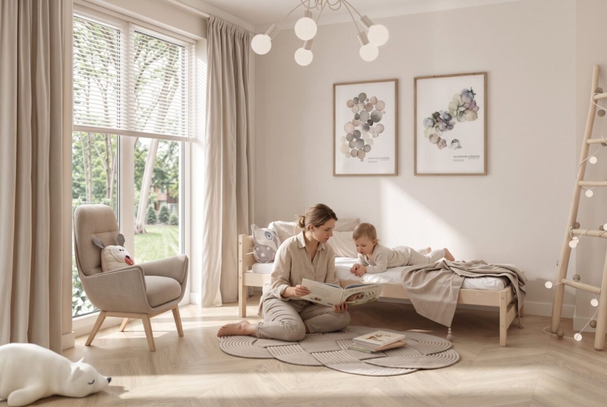 LIVIA Children’s Bed – story time together