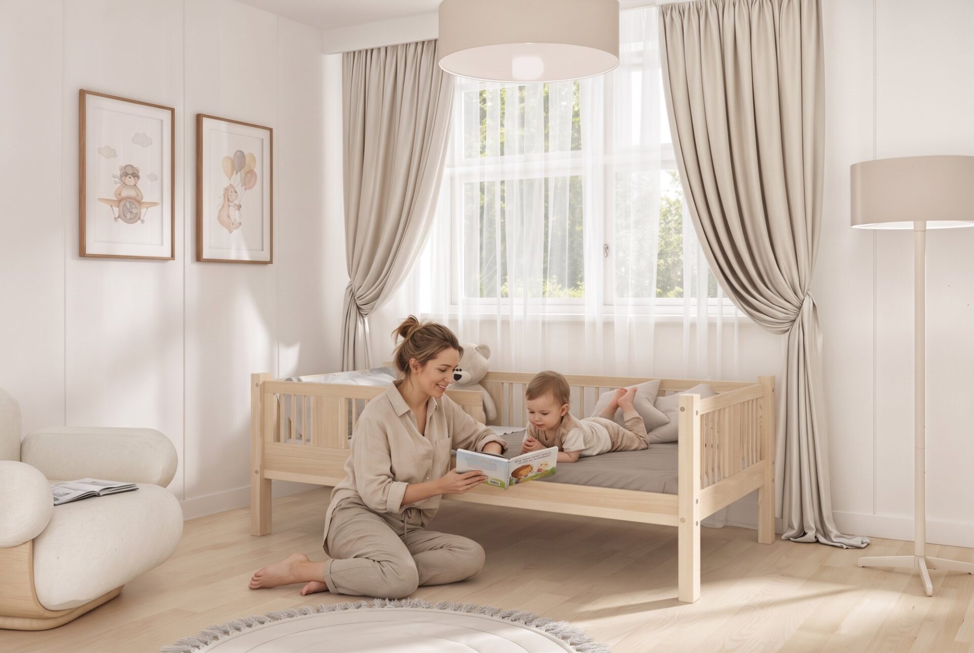 LUNA Children’s Bed – story time together LUNA Children’s Bed – story time together