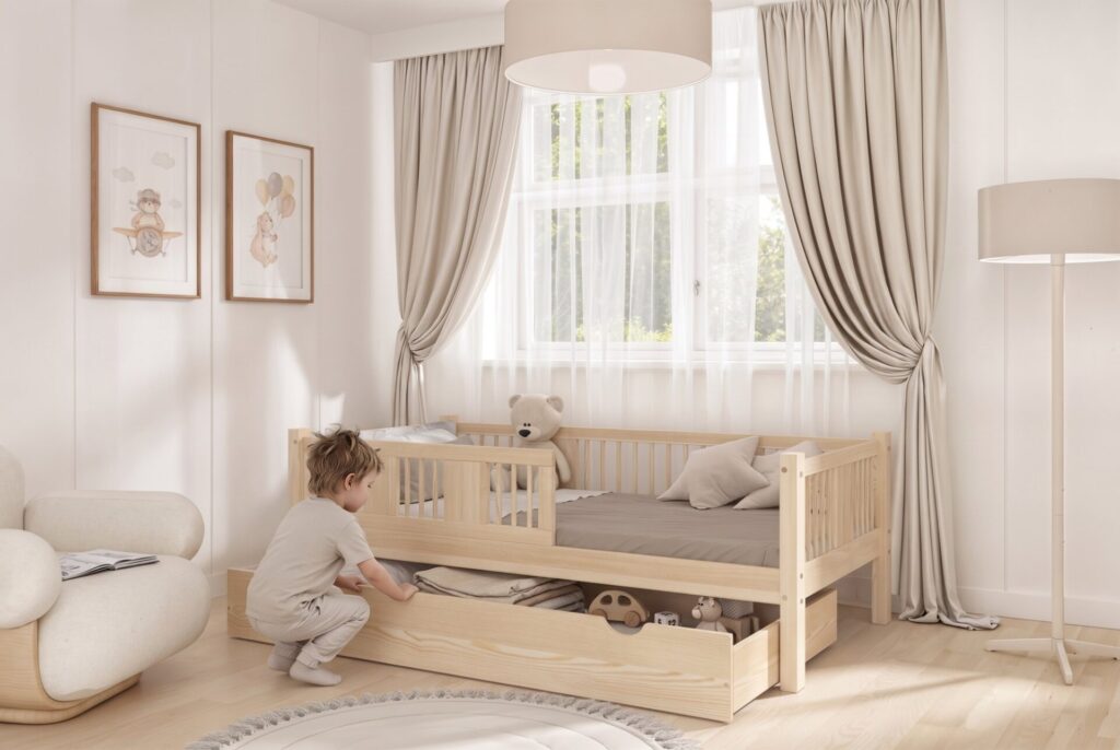 LUNA Children’s Bed with Drawer – everyday life