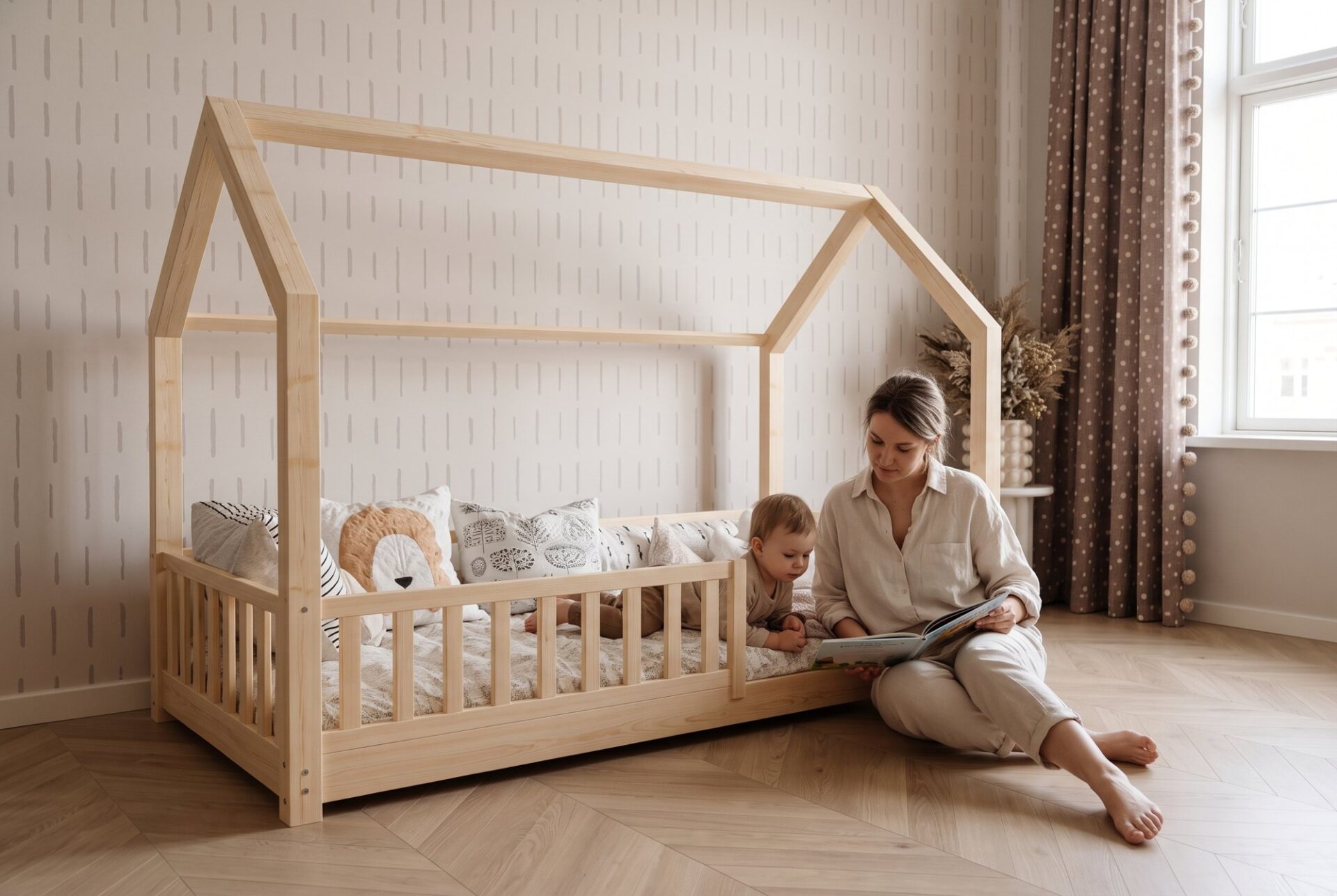 SOLETTA Mini Children’s Bed – story time together