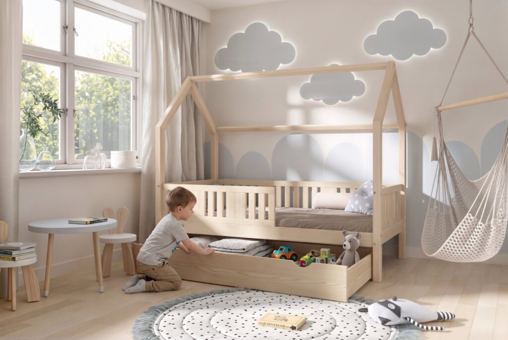 STELLIA Children’s Bed with Drawer – everyday life
