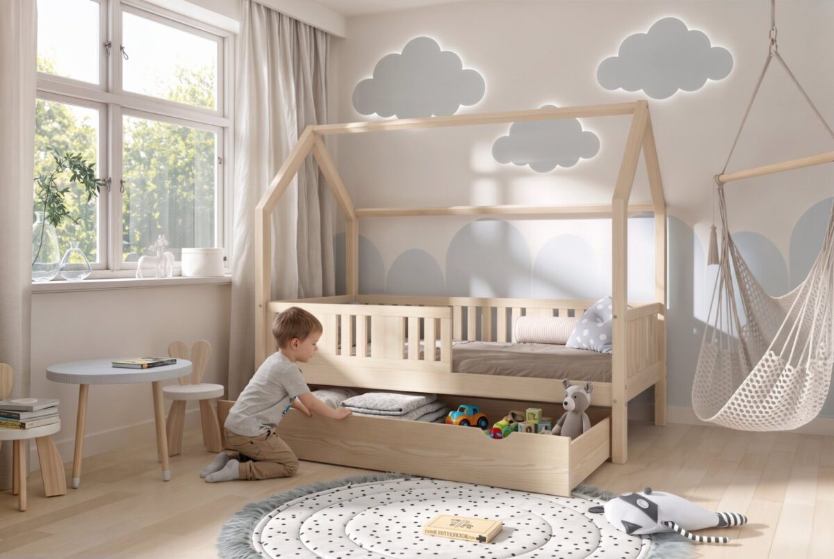 STELLIA Children’s Bed with Drawer – everyday life Letto per bambini STELLIA con cassetto – nella vita di tutti i giorni