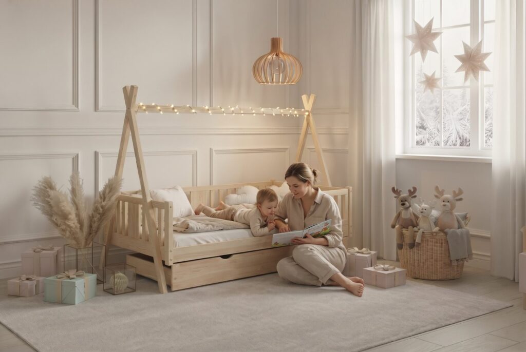 TIPI NIKO Children’s Bed – story time together