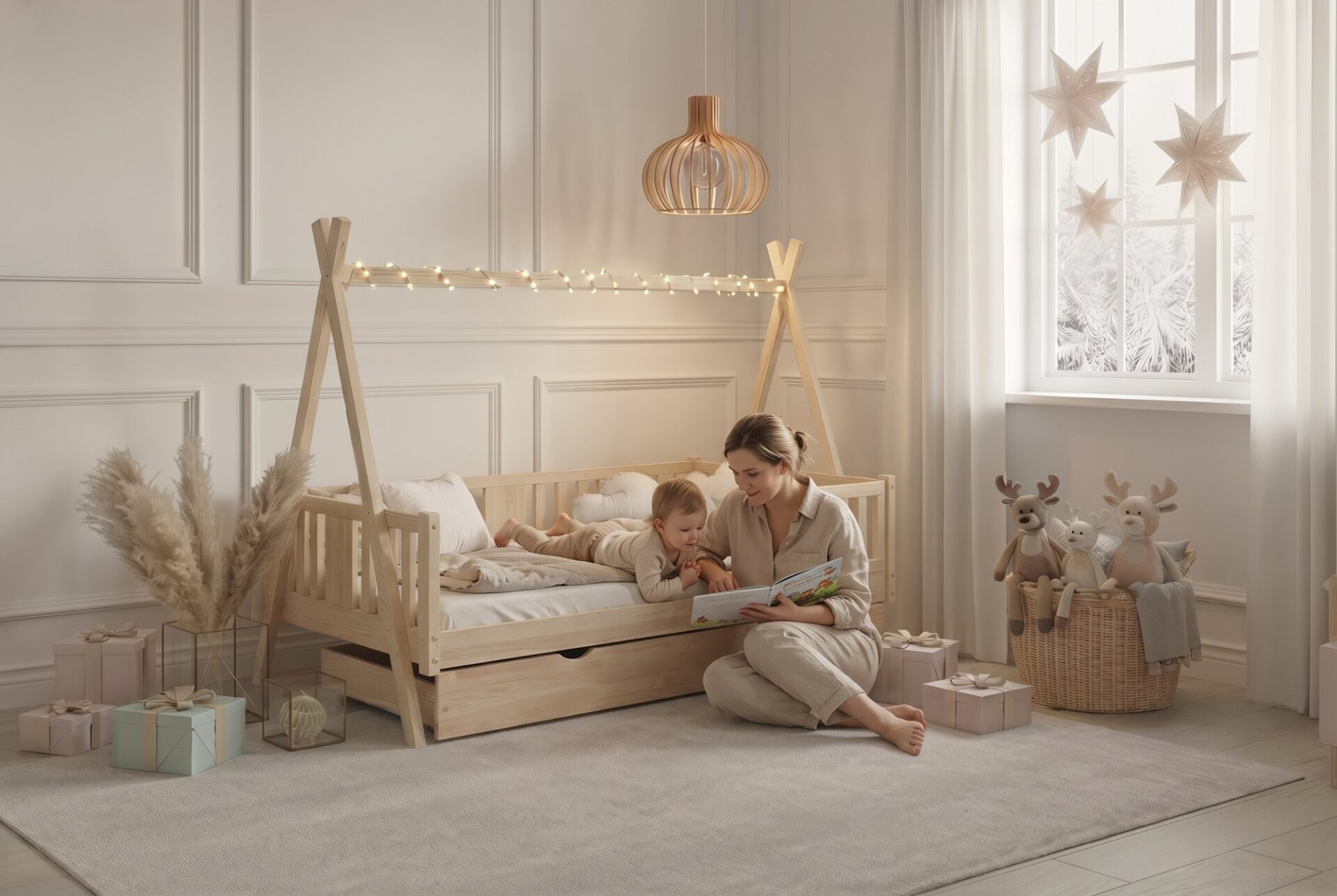 TIPI NIKO Children’s Bed – story time together TIPI NIKO Children’s Bed – story time together