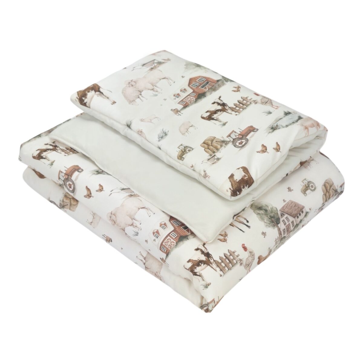 Children's Duvet and Pillow Set – Farm