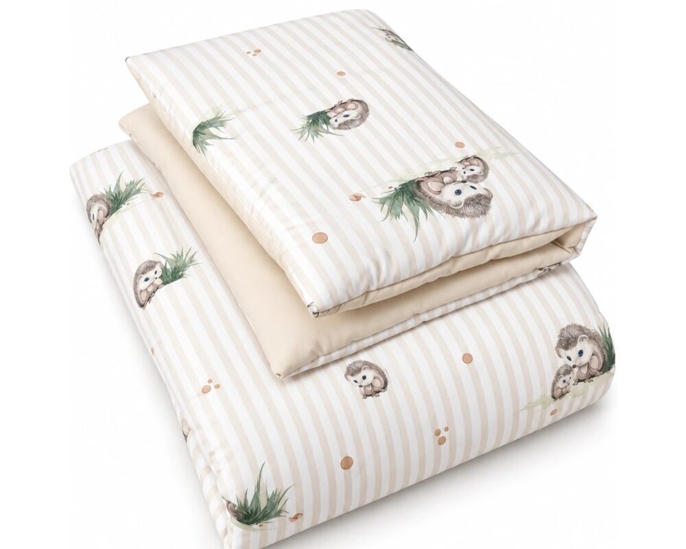 Children's Duvet and Pillow Set – Hedgehogs Children's Duvet and Pillow Set – Hedgehogs