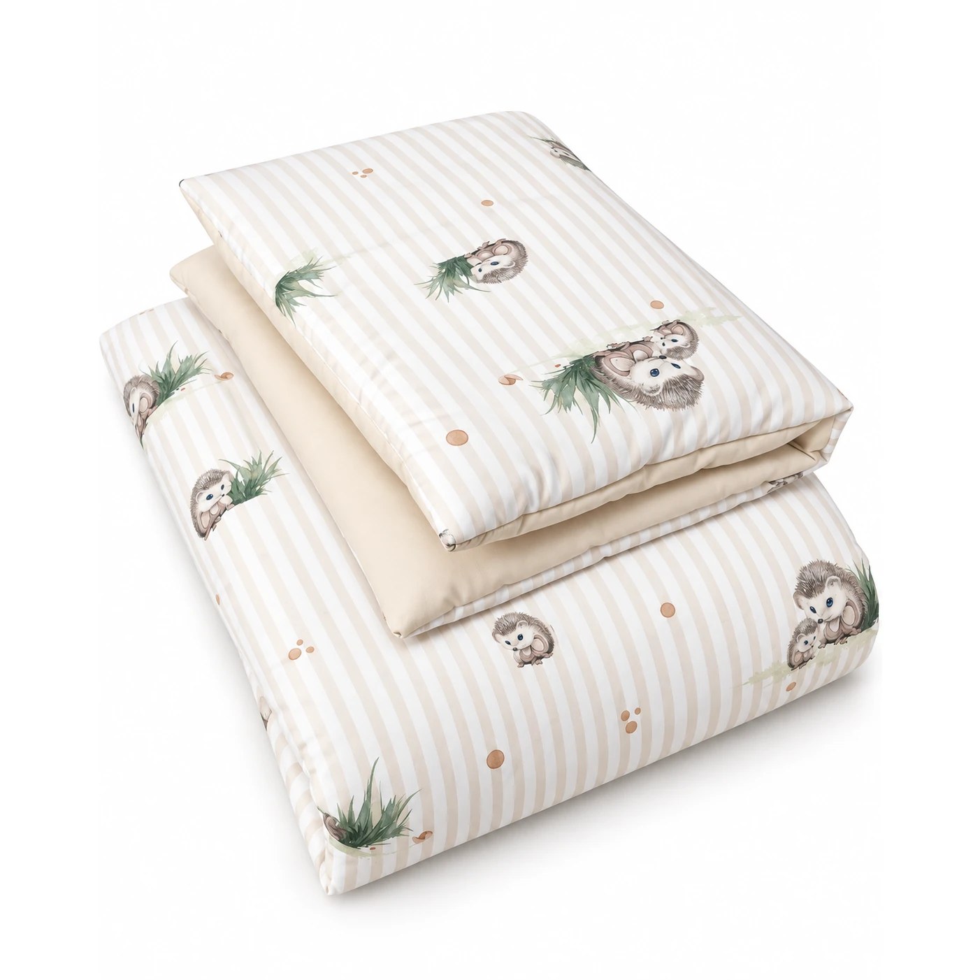 Children's Duvet and Pillow Set – Hedgehogs Children's Duvet and Pillow Set – Hedgehogs