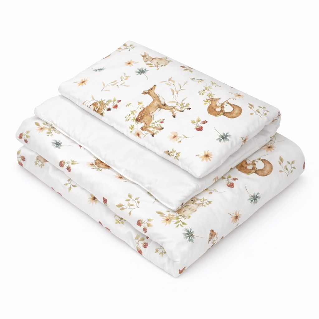 Children's Duvet and Pillow Set – Woodland Animals Children's Duvet and Pillow Set – Woodland Animals
