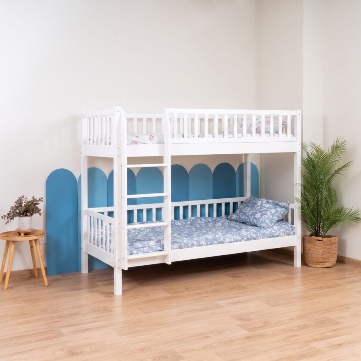 KOSMO Bunk Bed – white (2) KOSMO Bunk Bed in pine wood, white