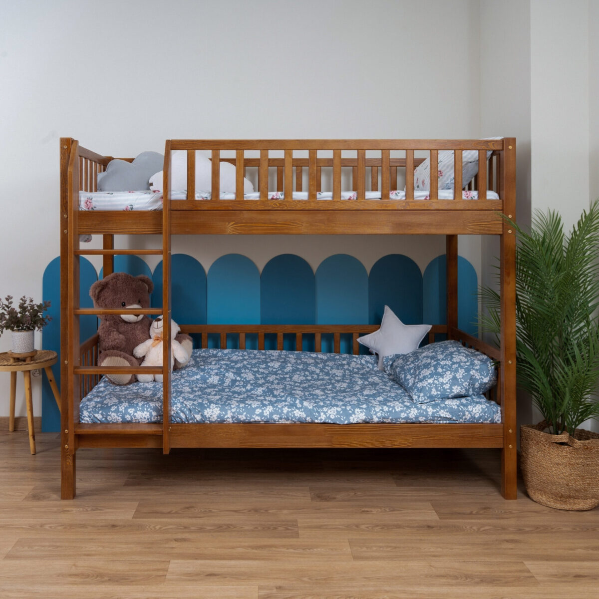 KOSMO Bunk Bed – Retro (7) KOSMO Bunk Bed in pine wood, Retro